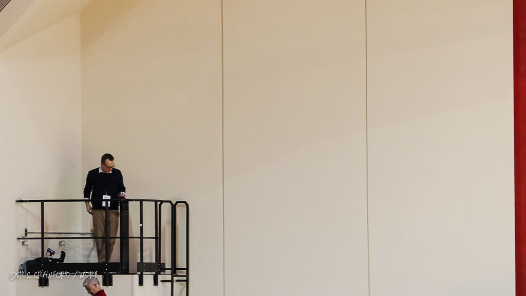 John Lewis, atop his Assembly Hall perch